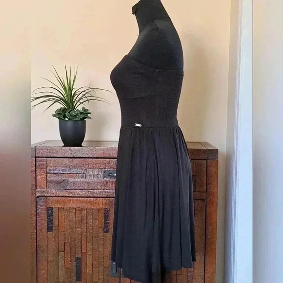 ❤️ Guess Black Strapless Dress Size Small - Picture 2 of 13